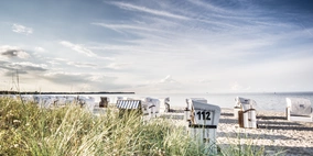 Strandkörbe am Strand von Boltenhagen