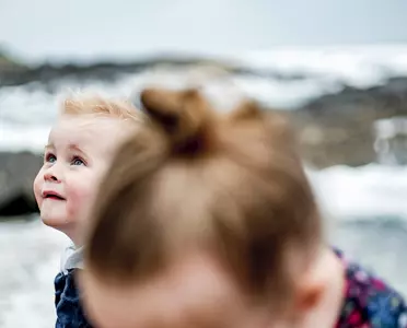 Kinder am Nordseestrand