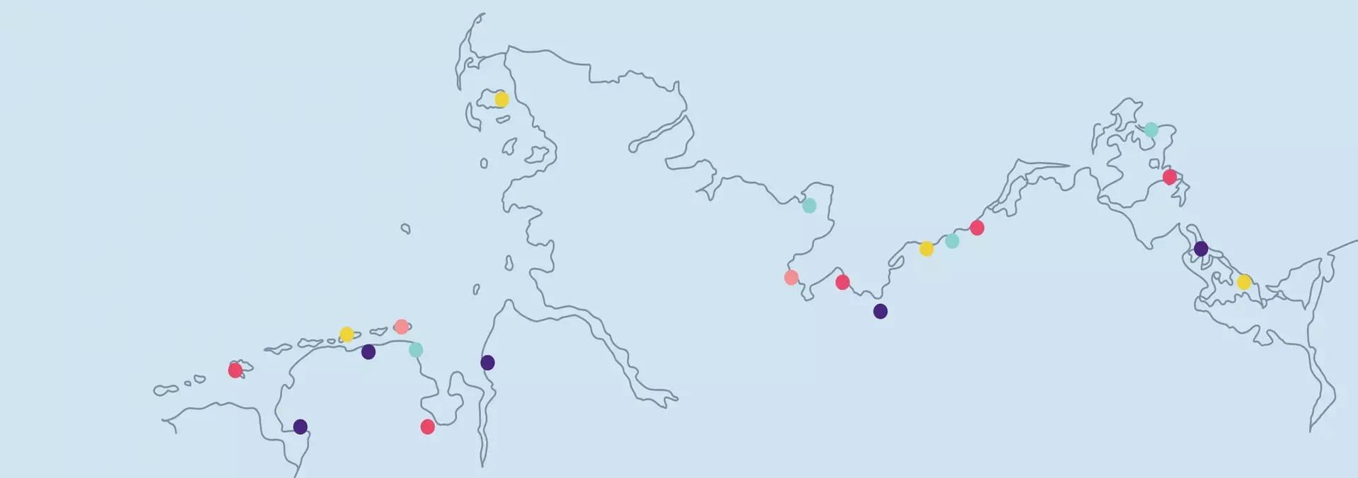 Karte von der Nordsee- und Ostseeküste